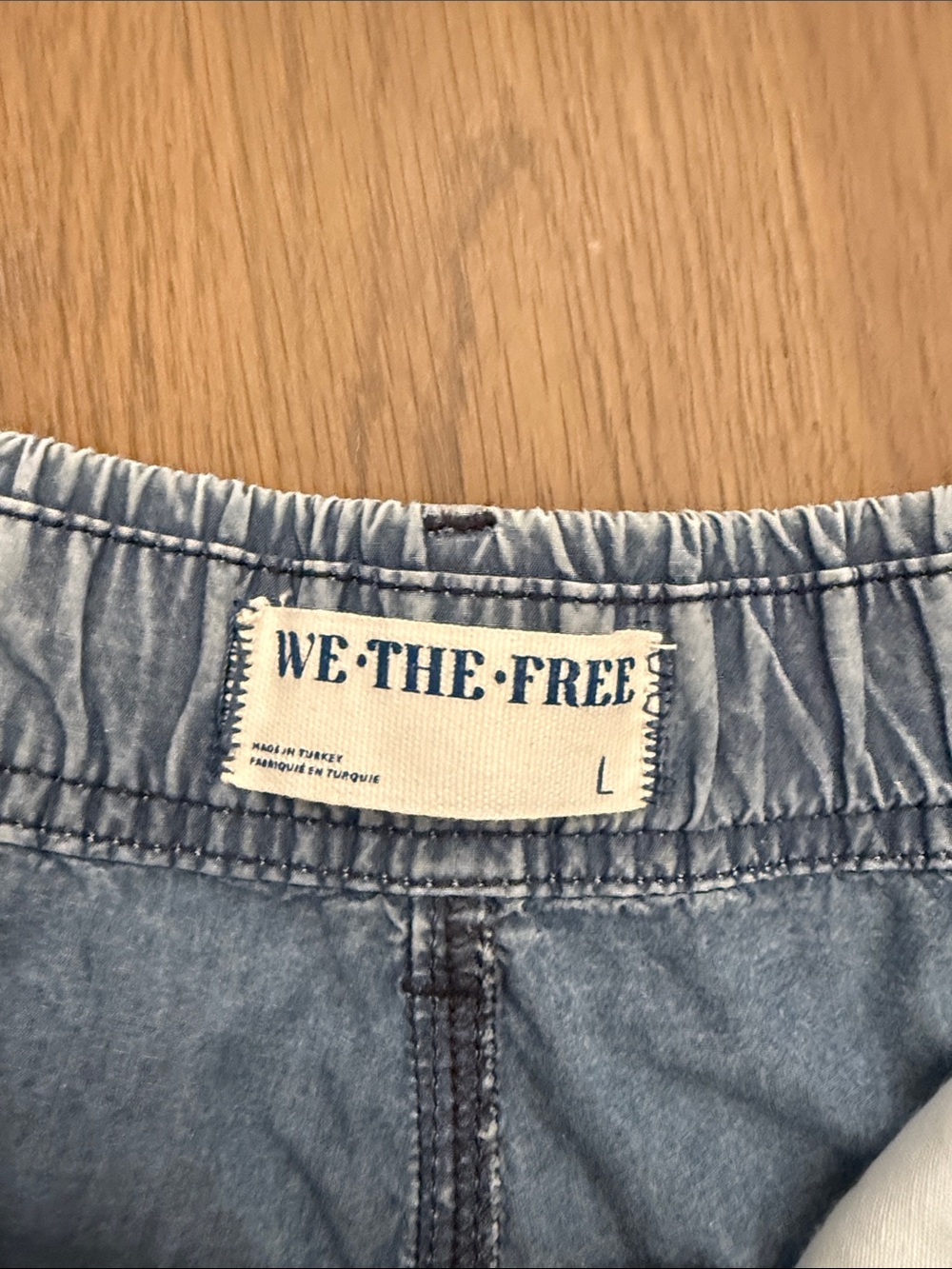 We The Free Light Blue Denim Bell Bottom Jeans